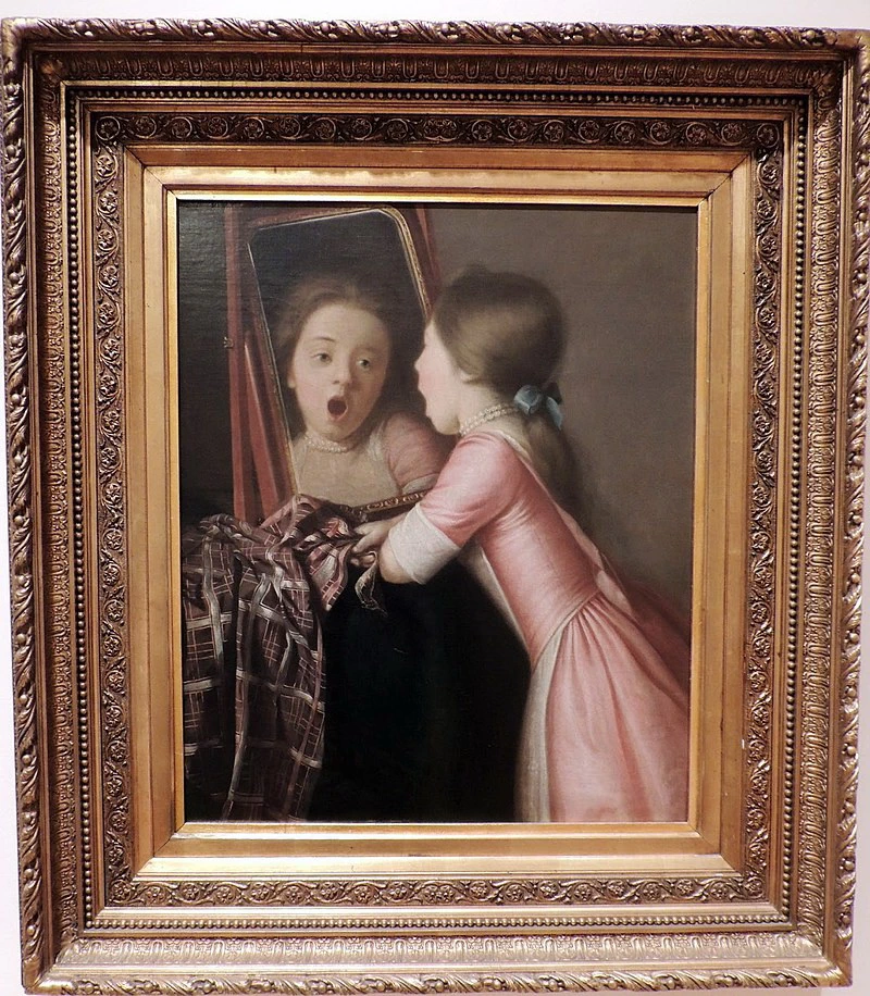 Bambina allo specchio - Museum of Fine Arts, Springfield